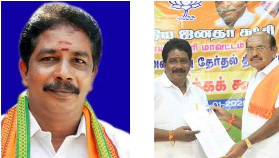 குமரி மாவட்ட பாஜக புதிய தலைவராக தா்மராஜ் தோ்வு: தொண்டர்கள் வரவேற்பு..!